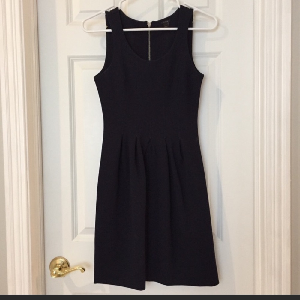 J.Crew Petite Pleated Flare Dress